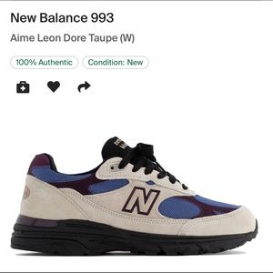 New balance aime de Leon size women 8 men 6